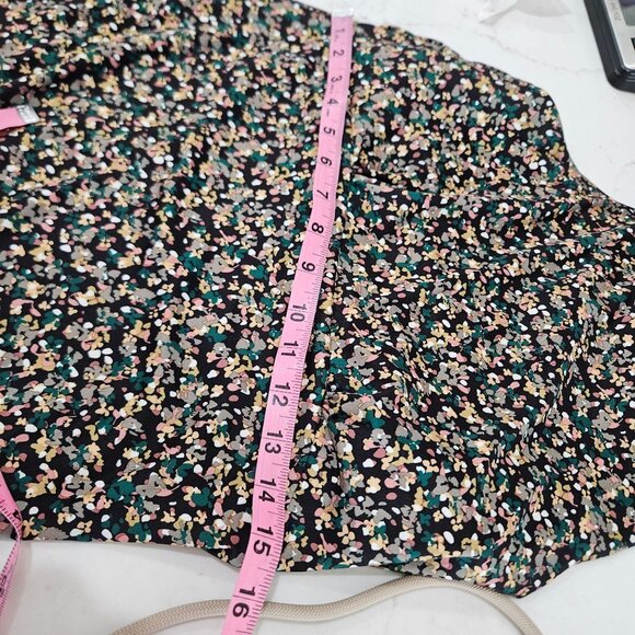 PrAna Jewel Lake Dress Sz Medium Floral Green Knit Athleisure - Picture 11 of 11